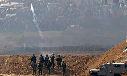 Represión israelí en Gaza deja 2 muertos y 40 heridos